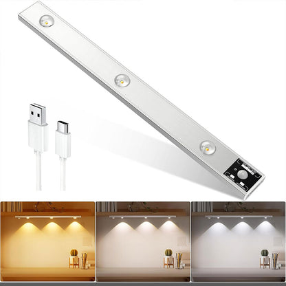 Lampe LED Rechargeable avec Détecteur De Mouvement Intérieur 3 Modes 40CM – مصباح مناطق ضيقة بعدة أوضاع - تنزوت