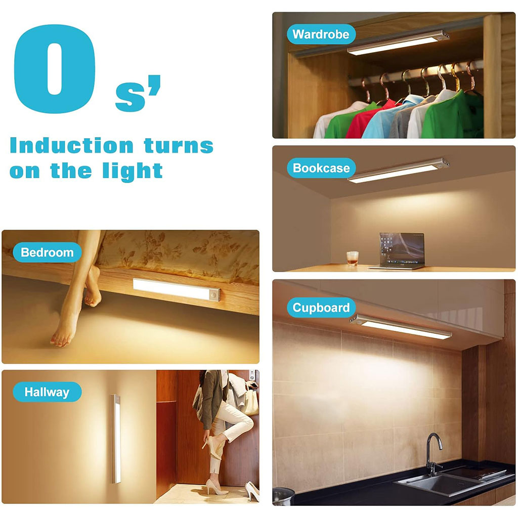 Lampe LED Rechargeable avec Détecteur De Mouvement Intérieur 3 Modes HY-2012 – مصباح مناطق ضيقة بعدة أوضاع تنزوت