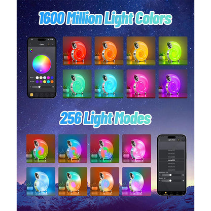 Lampe de Table avec Haut-parleur Bluetooth RGB – مكبر صوت ومنبه على شكل محارة تنزوت