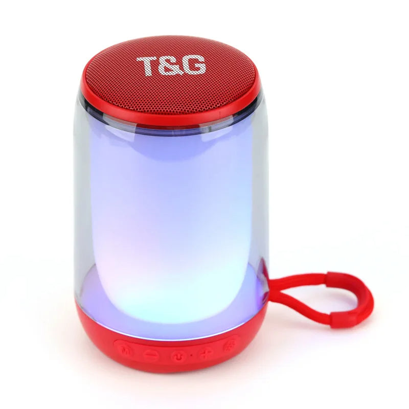 T&G Haut-parleur Bluetooth 5.3 à pulsation d'ambiance LED RGB - تنزوت