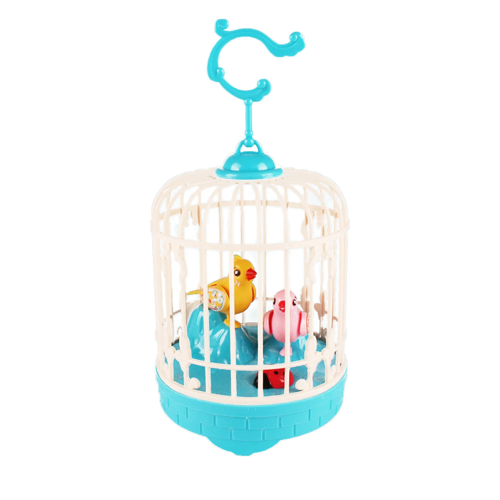 Cage à oiseaux Jouet éducatif d'enregistrement vocal avec de la musique et de la lumière - لعبة قفص عصافير لطيفة تعليمية للتسجيل صوتي مع الموسيقى والضوء تنزوت