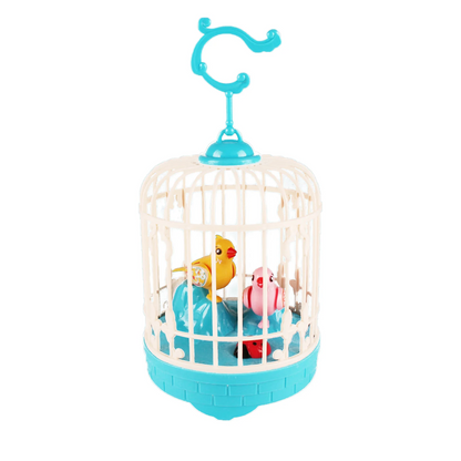 Cage à oiseaux Jouet éducatif d'enregistrement vocal avec de la musique et de la lumière - لعبة قفص عصافير لطيفة تعليمية للتسجيل صوتي مع الموسيقى والضوء تنزوت