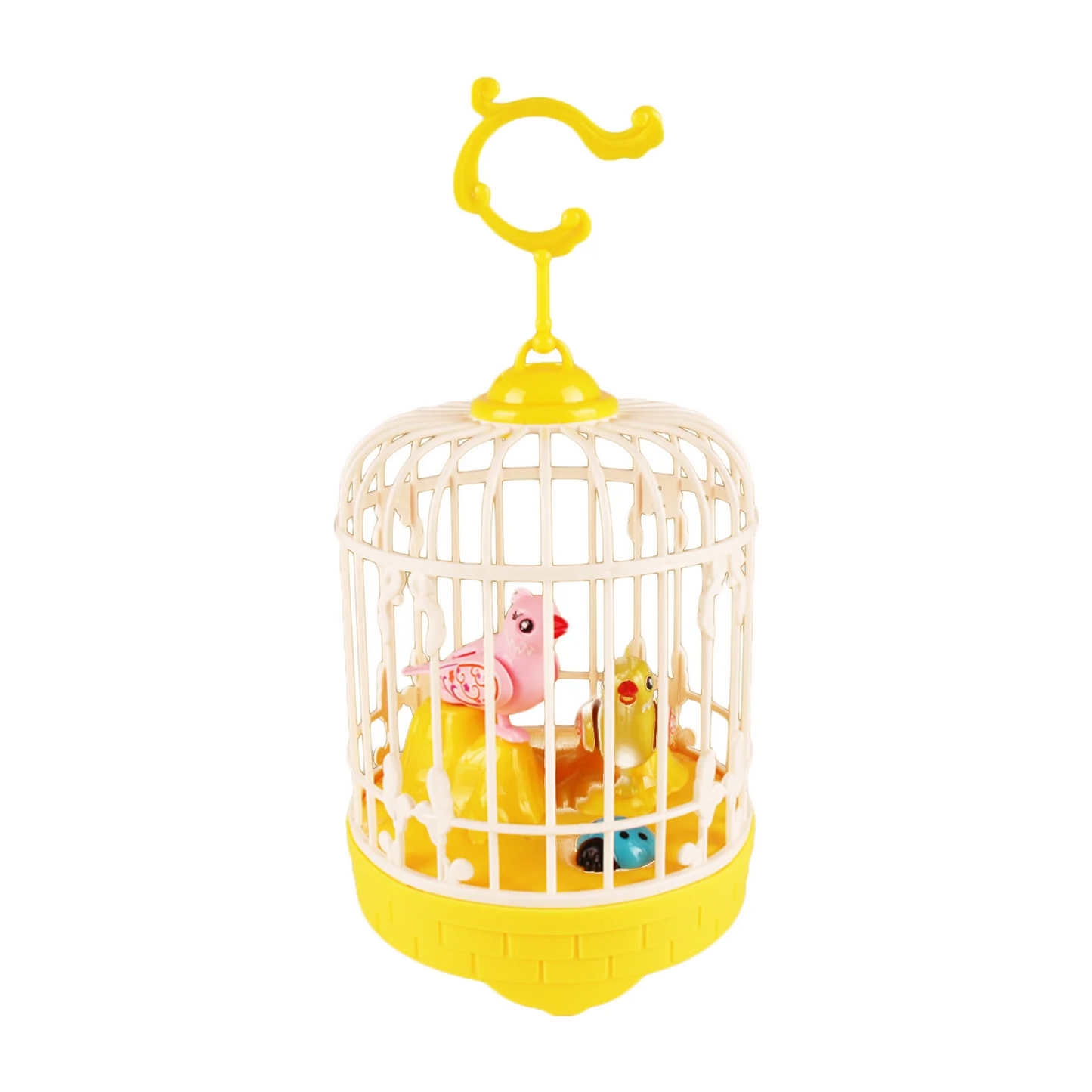Cage à oiseaux Jouet éducatif d'enregistrement vocal avec de la musique et de la lumière - لعبة قفص عصافير لطيفة تعليمية للتسجيل صوتي مع الموسيقى والضوء تنزوت