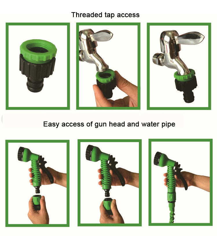 Magic hose Tuyau Arrosage Extensible et flexible 22.5M avec Pistolet à eau 7 jets تنزوت