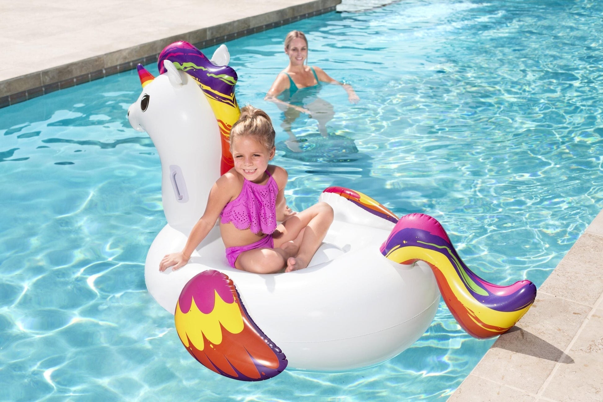 Bouée Gonflable Motif Licorne Pour Enfants 150 x 117 cm Bestway 41114 تنزوت