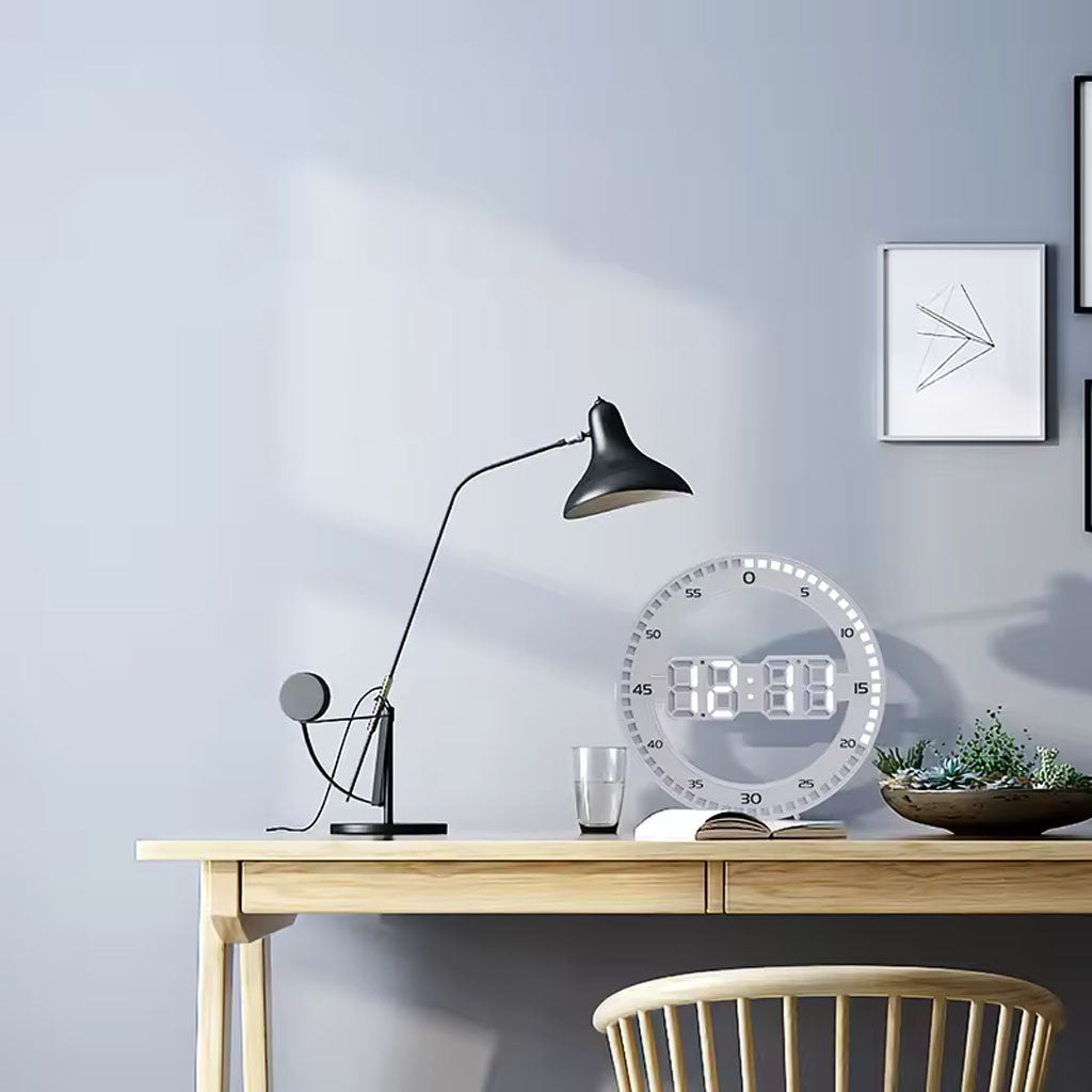 Horloge Murale et Réveil Affichage des Chiffres LED تنزوت