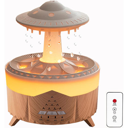 Lampe d’humidification par gouttelettes d’eau 350ML ultrasonique, avec télécommande تنزوت