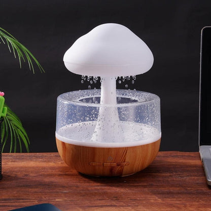 Humidificateur créatif en forme de nuage de pluie 7 couleurs 280ml - تنزوت