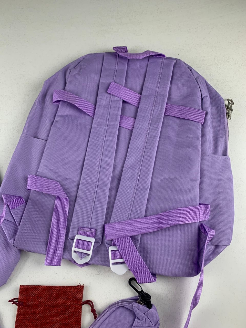 Ensemble de sacs d’école Kawai pour adolescents 5Pcs CLBD V2 Mauve – محفظة 5 قطع كاواي بنفسجي تنزوت
