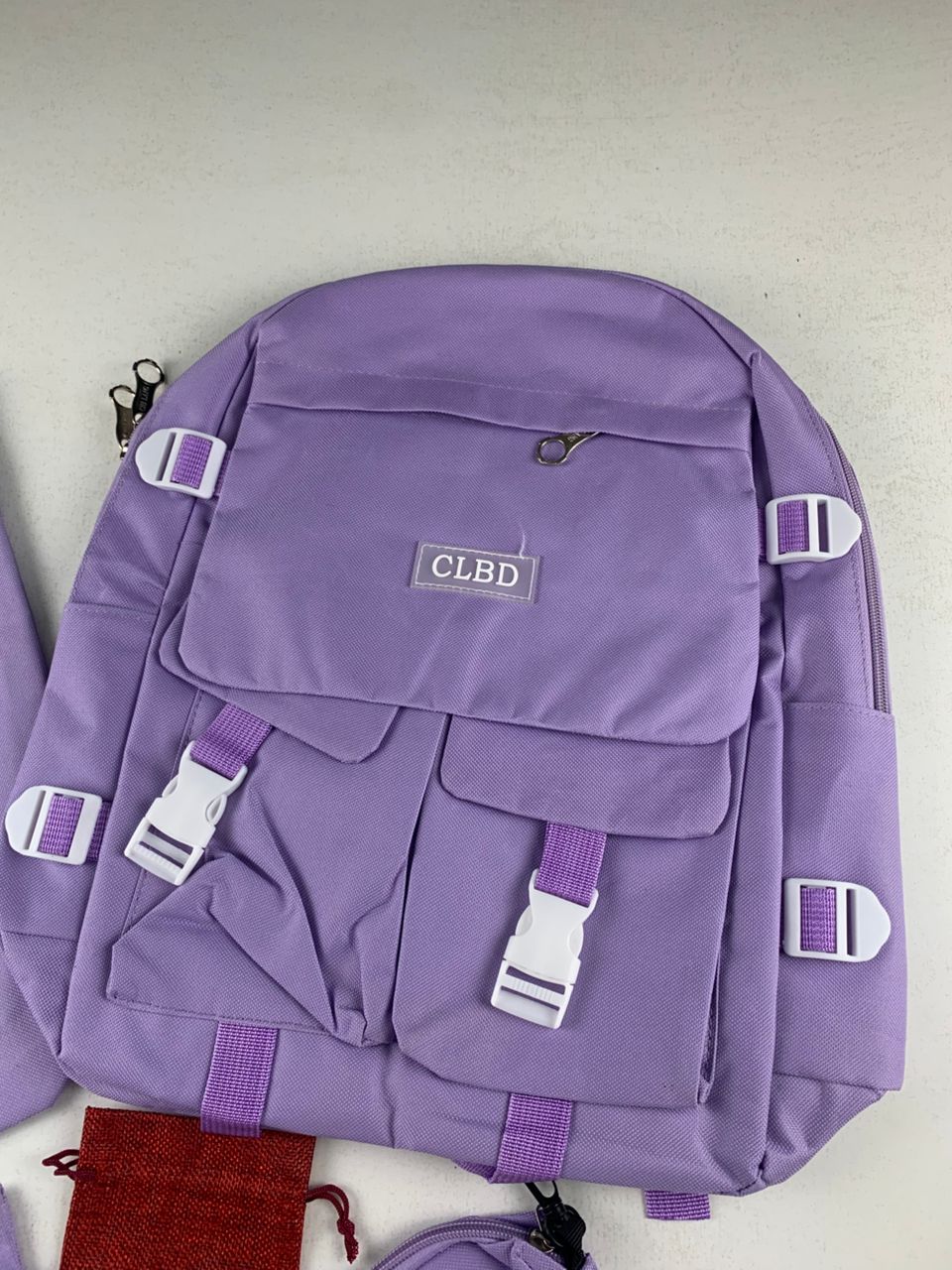 Ensemble de sacs d’école Kawai pour adolescents 5Pcs CLBD V2 Mauve – محفظة 5 قطع كاواي بنفسجي تنزوت