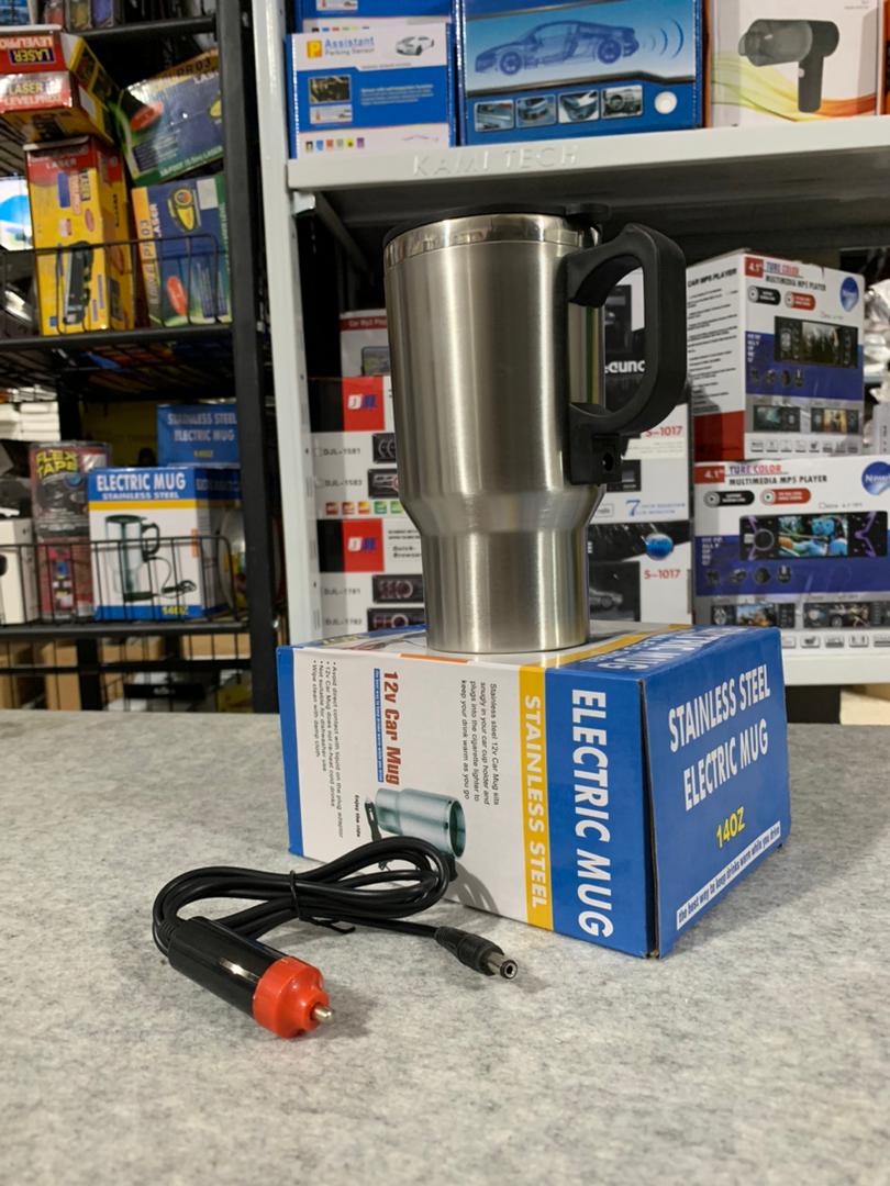 Thermos electrique chauffant pour voiture avec prise Allume Cigare Chauffe Eau,Thé,Café - تنزوت
