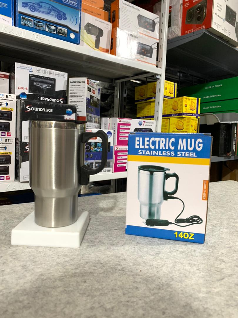 Thermos electrique chauffant pour voiture avec prise Allume Cigare Chauffe Eau,Thé,Café - تنزوت