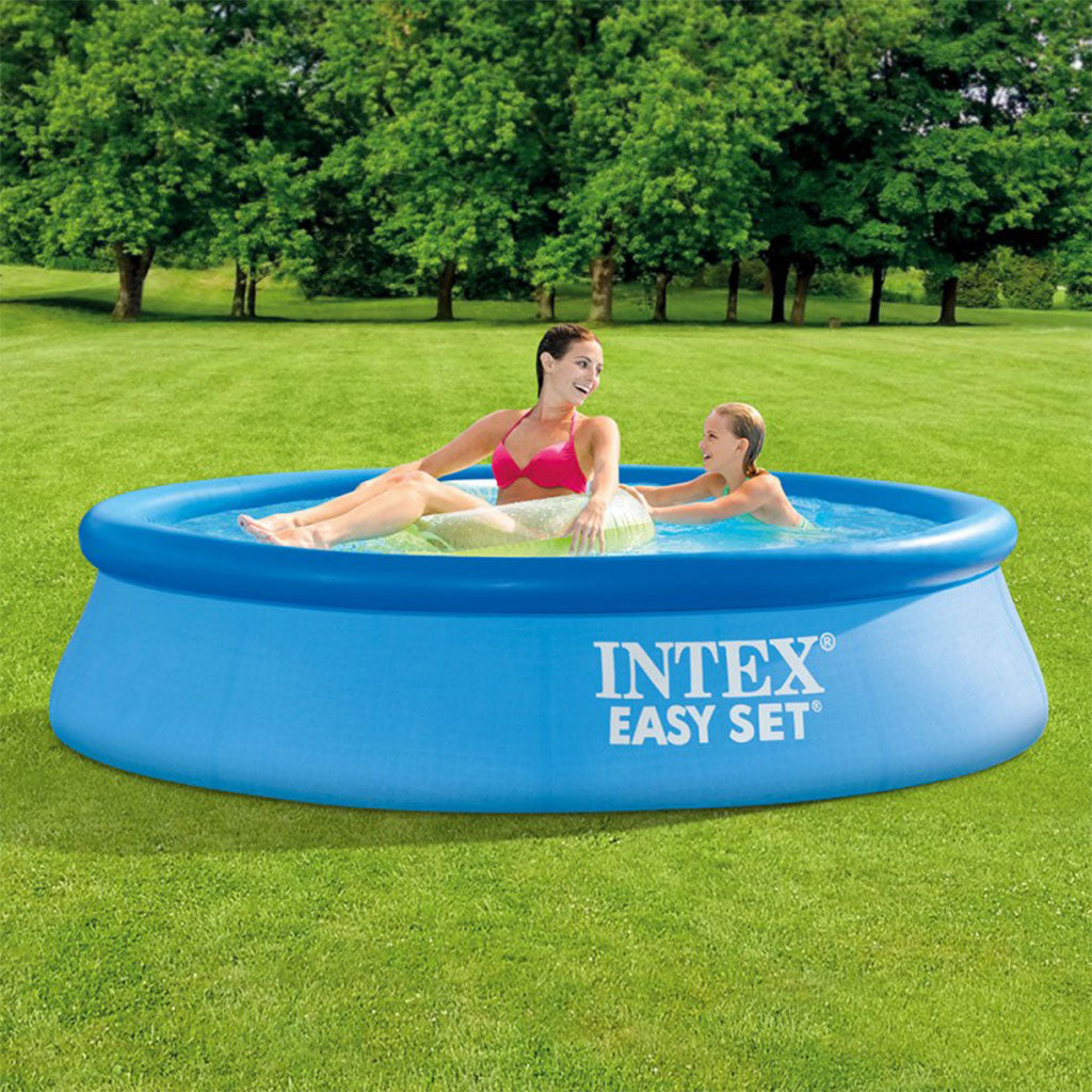 INTEX Piscine Gonflable Ronde Easy Set , Blue, L x 244x60cm 28106NP تنزوت