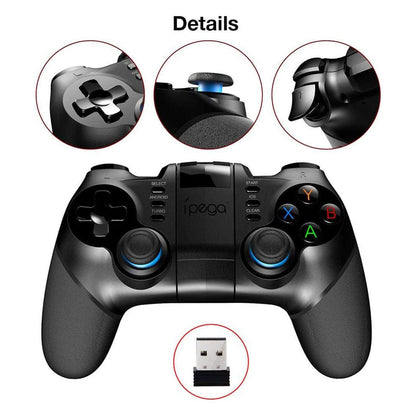 Manette de jeu sans fil IPEGA PG-9156 3en1 avec support téléphone – يد تحكم لاسلكية - تنزوت