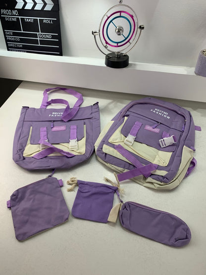 Ensemble-de-sacs-d-cole-Kawai-pour-adolescents-5Pcs-Bieyoumi-Fashion-Mauve-محفظة-5-قطع-كاواي-بنفسجي.png