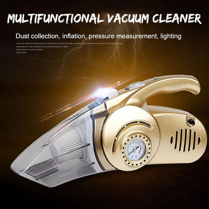 Aspirateur Portable 4 en 1 pour Voiture avec Gonfleur de Pneu Numérique – مكنسة كهربائية وجهاز نفخ العجلات - تنزوت