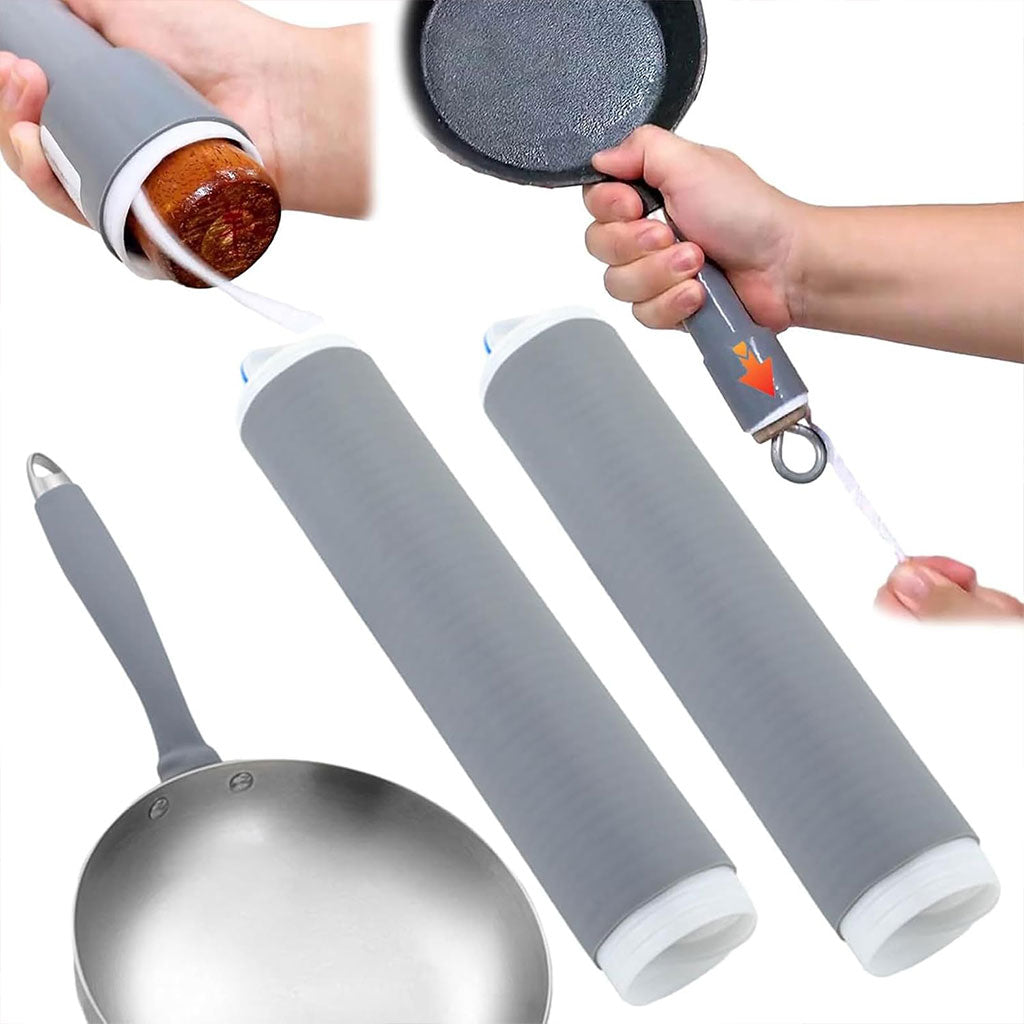 Couvercle de poignée de casserole 3PCS en silicone résistant à la chaleur – غطاء مقبض المقلاة مضاد للحرارة تنزوت