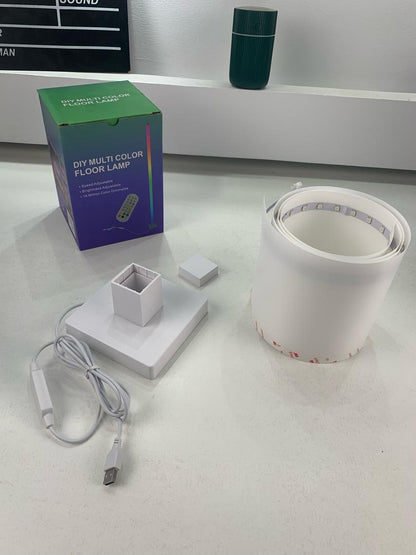 Lampadaire d’Angle LED RGB à Intensité Variable – مصباح ملون للديكور تنزوت