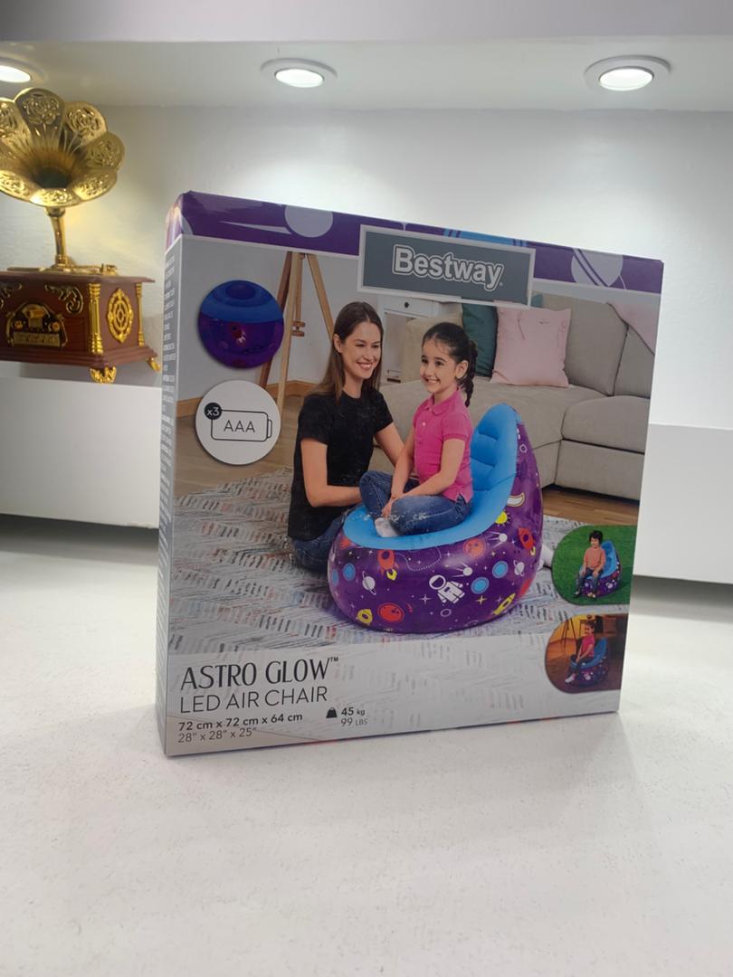 Chaise gonflable LED Kosmos 72 x 72 x 64cm Bestway 75122 – أريكة قابلة للنفخ تنزوت