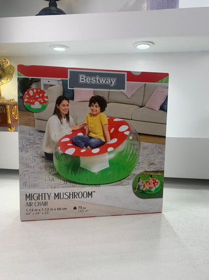 Fauteuil Gonflable Géant Champignon 112x112x66 cm Bestway 75123 – أريكة قابلة للنفخ تنزوت