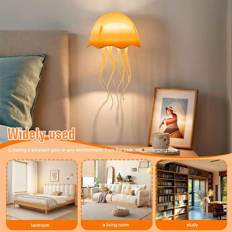 Lampe méduse RVB rechargeable avec capteur tactile et pieds dansants – مصباح ديكور على شكل قنديل تنزوت