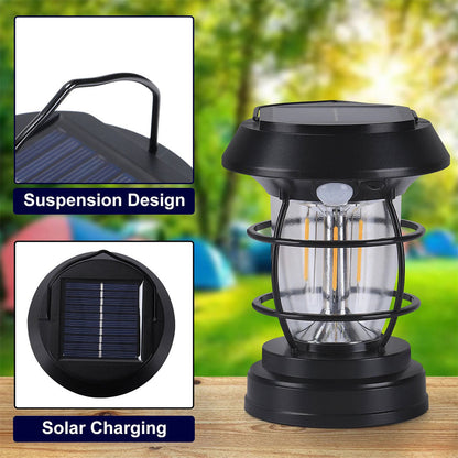 Lanterne de Jardin Solaire avec Détecteur de Mouvement JF-8818 – مصباح خارجي يعمل بالطاقة الشمسية تنزوت