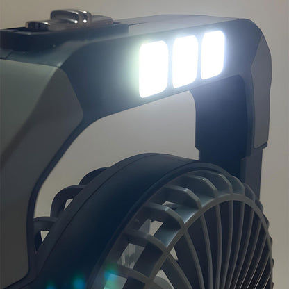 Ventilateur portable rechargeable avec lampe torche JL-9522 – مروحة محمولة مع مصباح تنزوت