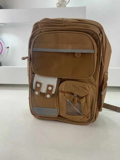 Sac-Dos-Enfant-pour-cole-primaire-de-Haute-Qualit-Marron-حقيبة-ظهر-مدرسية-للأطفال-بني.png