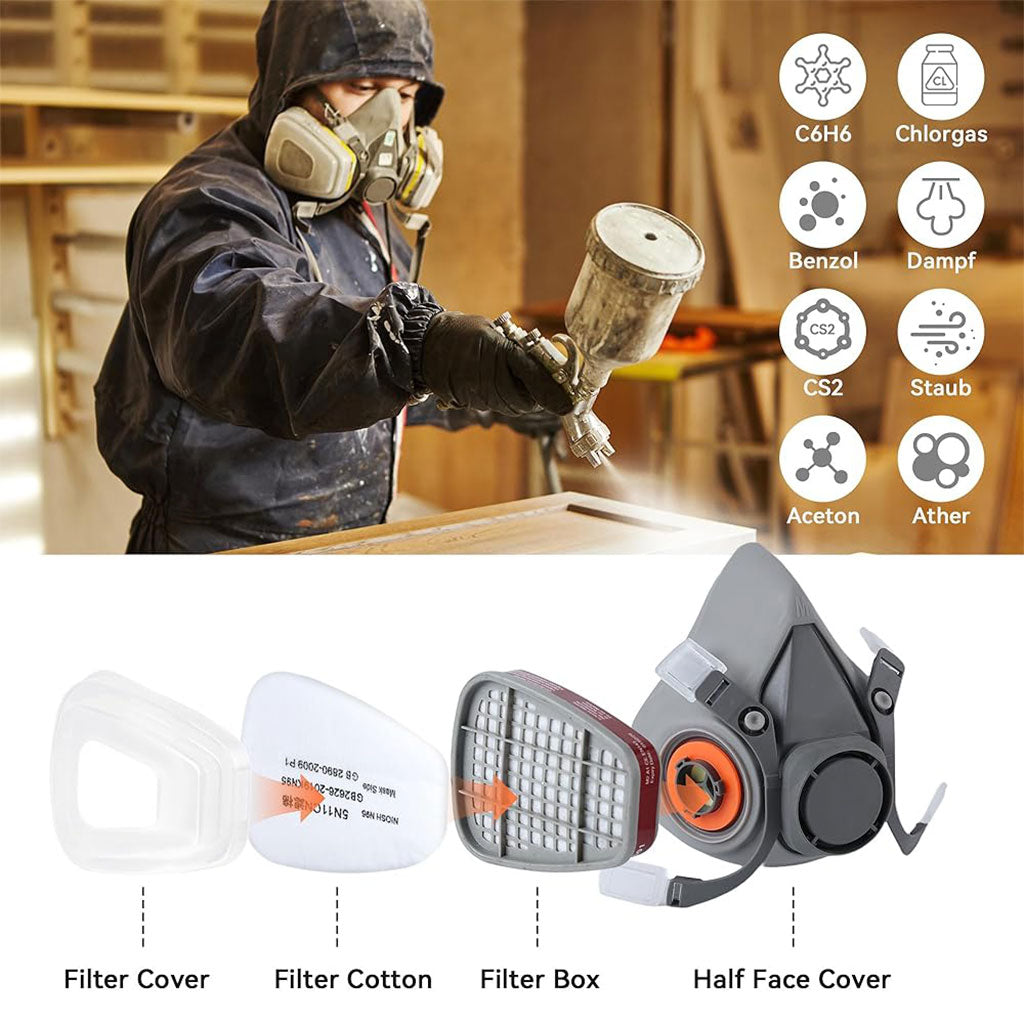 Masque respiratoire pour enlever la peinture au plomb – قناع تنفس للحرفيين تنزوت