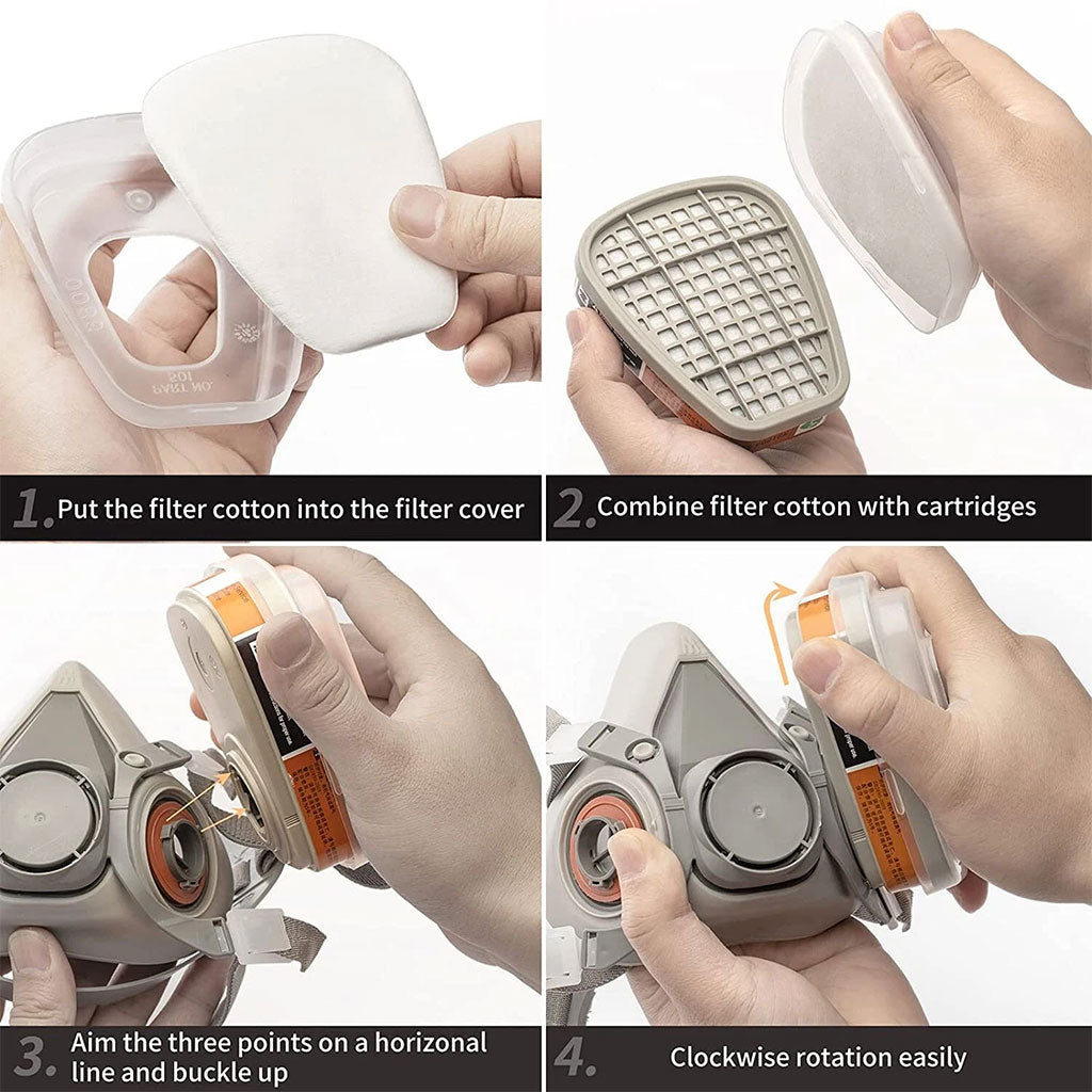 Masque respiratoire pour enlever la peinture au plomb – قناع تنفس للحرفيين تنزوت