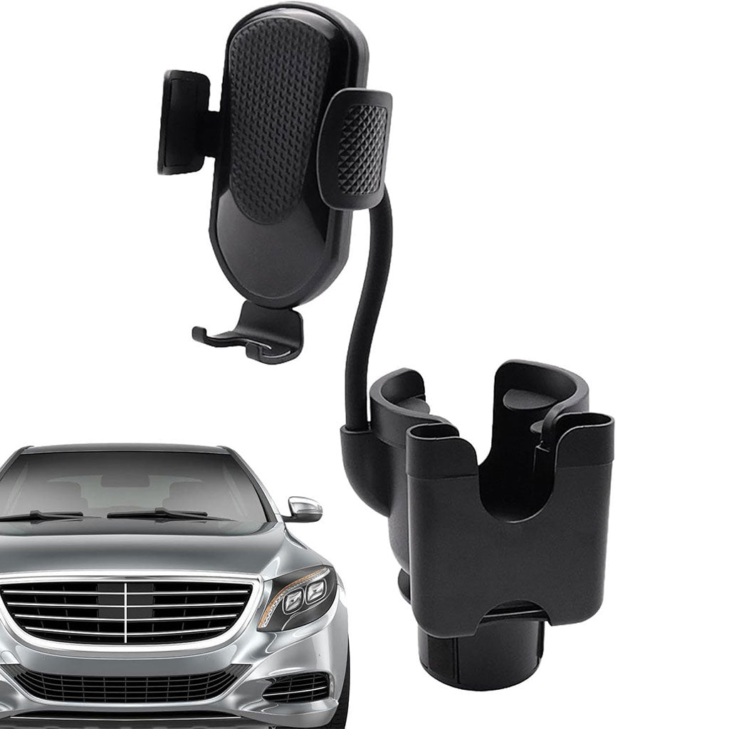 Support de téléphone pour voiture avec porte-gobelet rotation à 360° - حامل هواتف وأكواب في السيارة - تنزوت