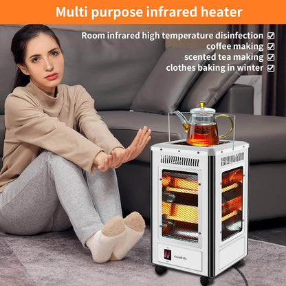 Chauffage Electrique et Gril 360 Degrés Eco Faible Consommation 5 façades 2000 W تنزوت