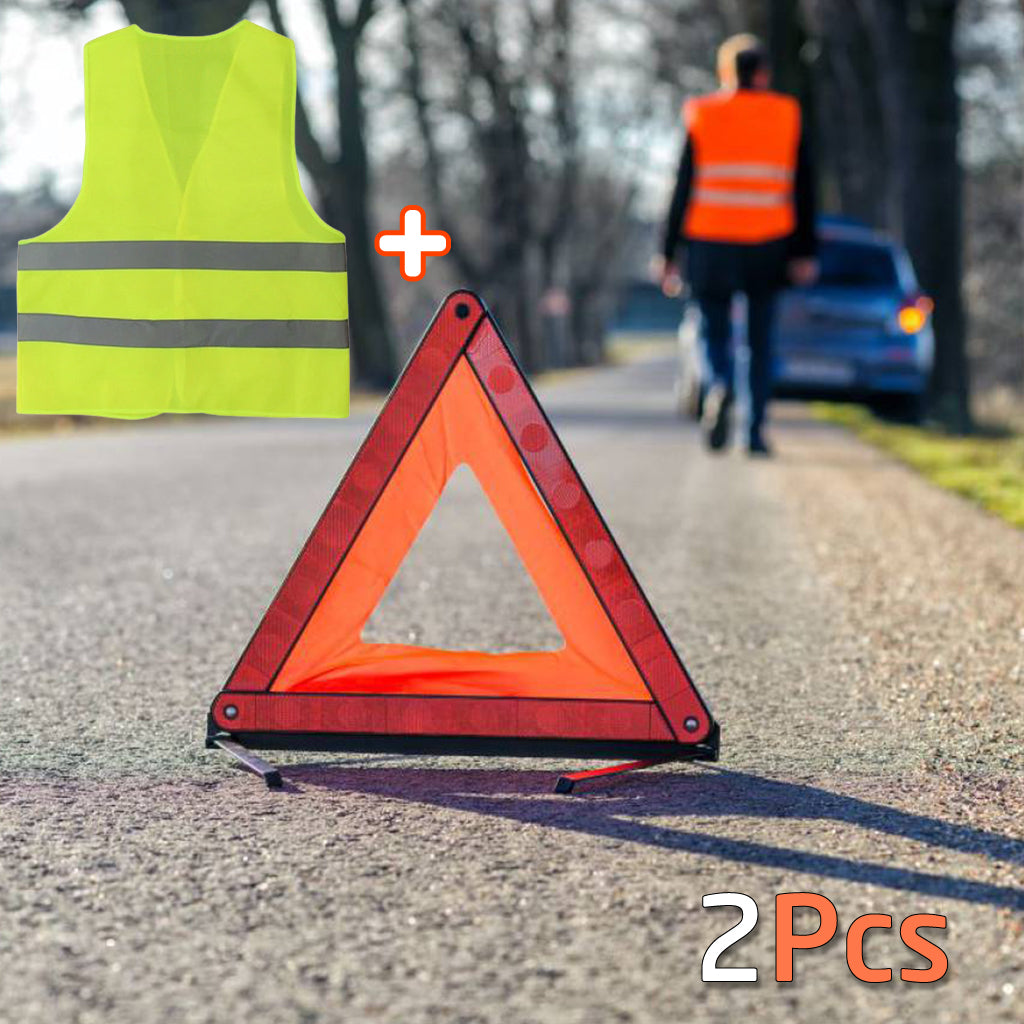 Kit de Sécurité Triangle Et Gilet De Signalisation De Secours - تنزوت