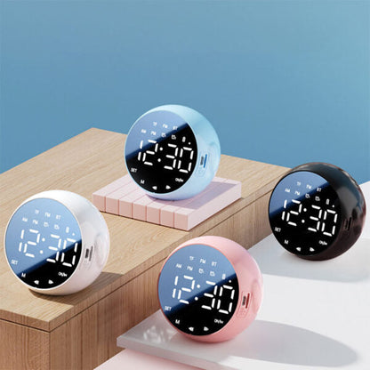 Haut Parleur Bluetooth et Réveil de bureau à LED numérique – مكبر صوت ومنبه إلكتروني تنزوت