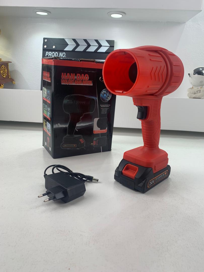 Souffleur à Jet Turbo Portable avec Batterie Lithium 24V- نافخ هواء جد قوي - تنزوت