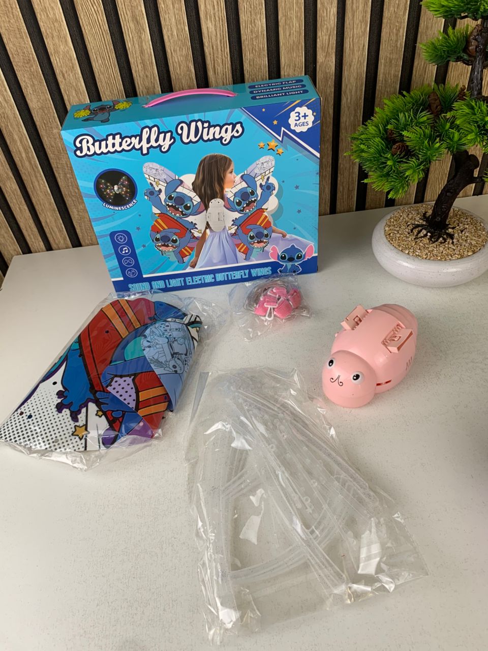 Ailes Magiques Lumineuses pour Enfants Design Stitch Kuromi - تنزوت