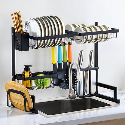 gouttoir-Vaisselle-en-Acier-Inoxydable-avec-Crochets-pour-comptoir-de-Cuisine-منظم-أواني-الغسيل-في-المطبخ.png