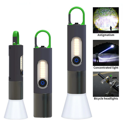 Lampe de poche LED zoomable 4 modes, Rechargeables 1800mAh تنزوت