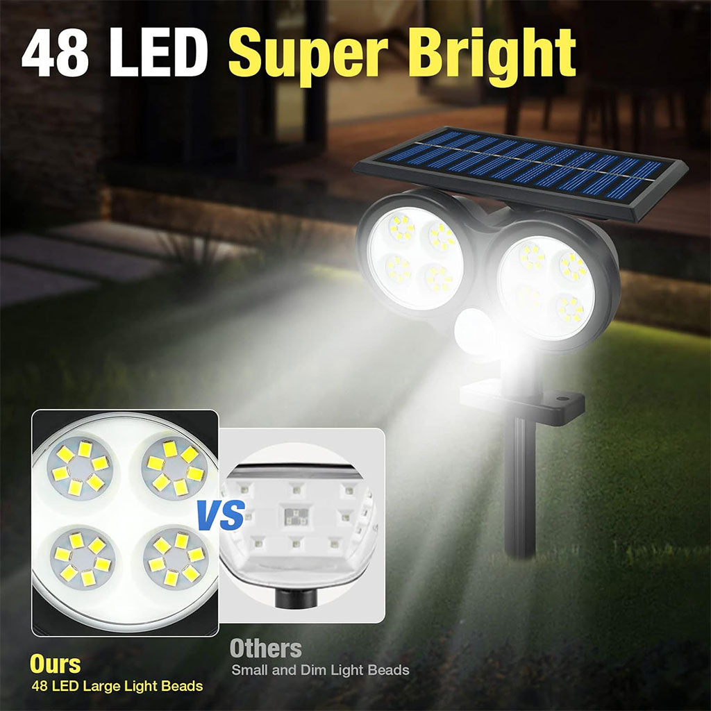 Lampe Solaire d’extérieur avec Détecteur de Mouvement LF-1906A – مصباح خارجي يعمل بالطاقة الشمسية تنزوت