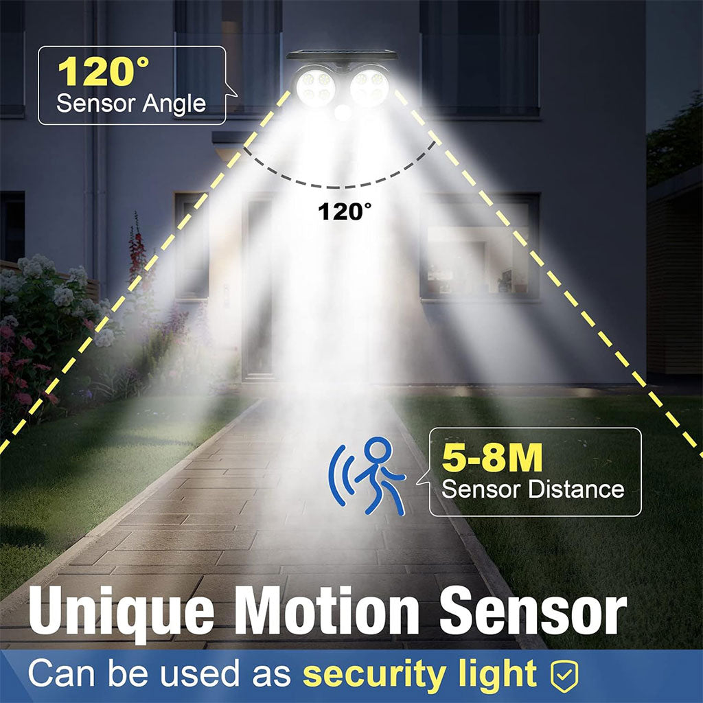 Lampe Solaire d’extérieur avec Détecteur de Mouvement LF-1906A – مصباح خارجي يعمل بالطاقة الشمسية تنزوت