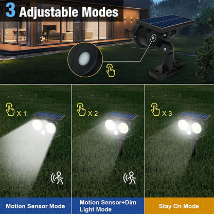 Lampe Solaire d’extérieur avec Détecteur de Mouvement LF-1906A – مصباح خارجي يعمل بالطاقة الشمسية تنزوت