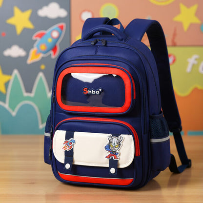 Sac à Dos Enfant Ludique avec Plusieurs Compartiment et un Peluche LM-5122 Bleu Nuit – حقيبة ظهر للأطفال أزرق ليلي تنزوت