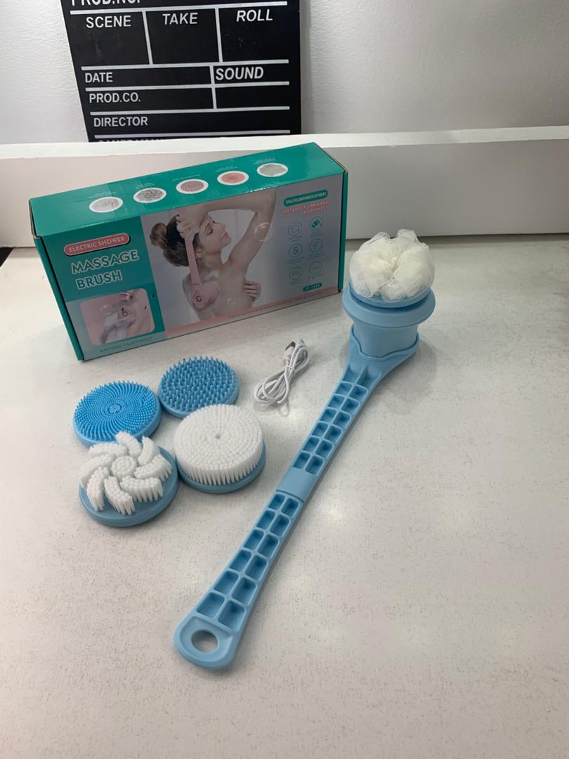 Brosse Rotative Électrique Rechargeable pour le Corps et la Douche – فرشاة تنظيف الجسم مقاومة للماء تنزوت