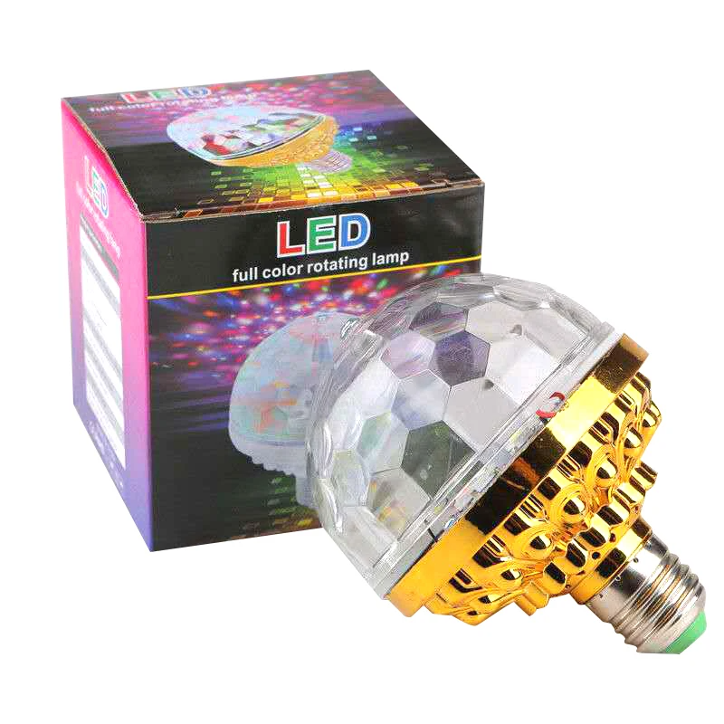 Lampe jeux de lumière multi couleur rotative Disco Ball - تنزوت