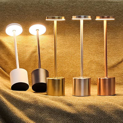 Lampe de table LED tactile rechargeable 3 couleurs design classique - مصباح ديكور بعدة درجات ضوئية