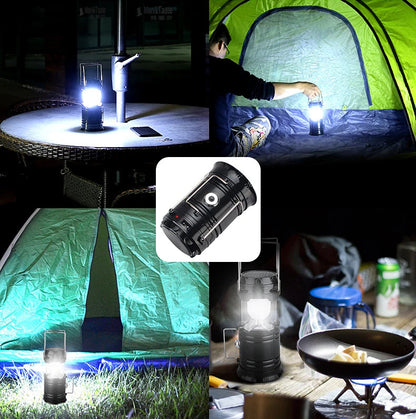 Lampe de Camping 2IN1 Rechargeable Solaire Pliable YD-3589 تنزوت