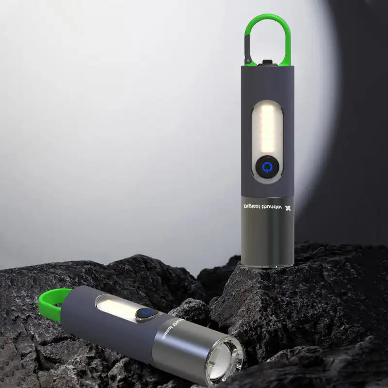 Lampe de poche LED zoomable 4 modes, Rechargeables 1800mAh تنزوت