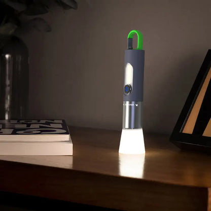 Lampe de poche LED zoomable 4 modes, Rechargeables 1800mAh تنزوت