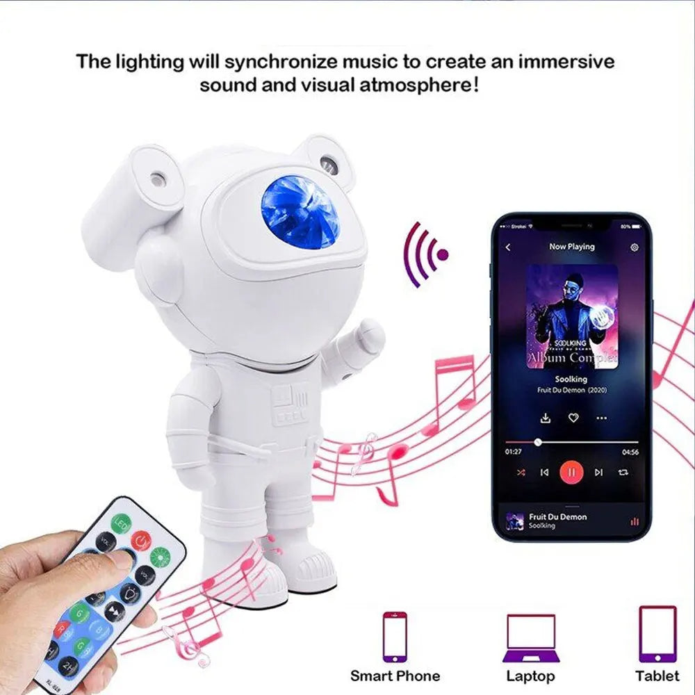 Projecteur d’astronome de ciel étoilé galaxie Bleutooth avec télécommande - تنزوت