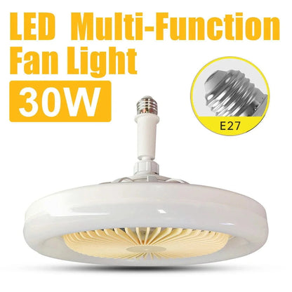 Lampe et Ventilateur de plafond silencieux avec télécommande 30W 220V تنزوت